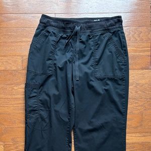 Black Koi 5- pocket scrub pants